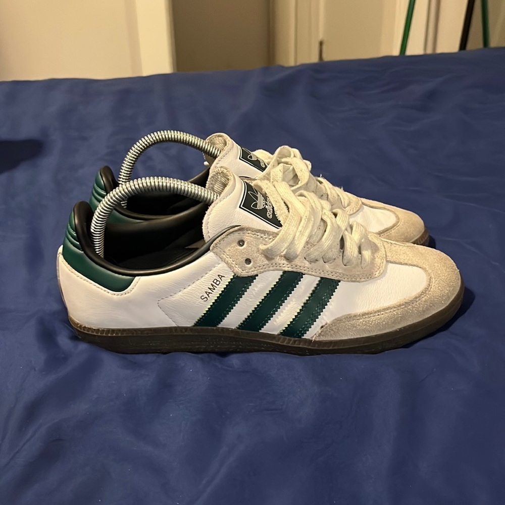 Adidas Men's Originals Samba ADV GY6940 White/Collegiate Green Sz 9